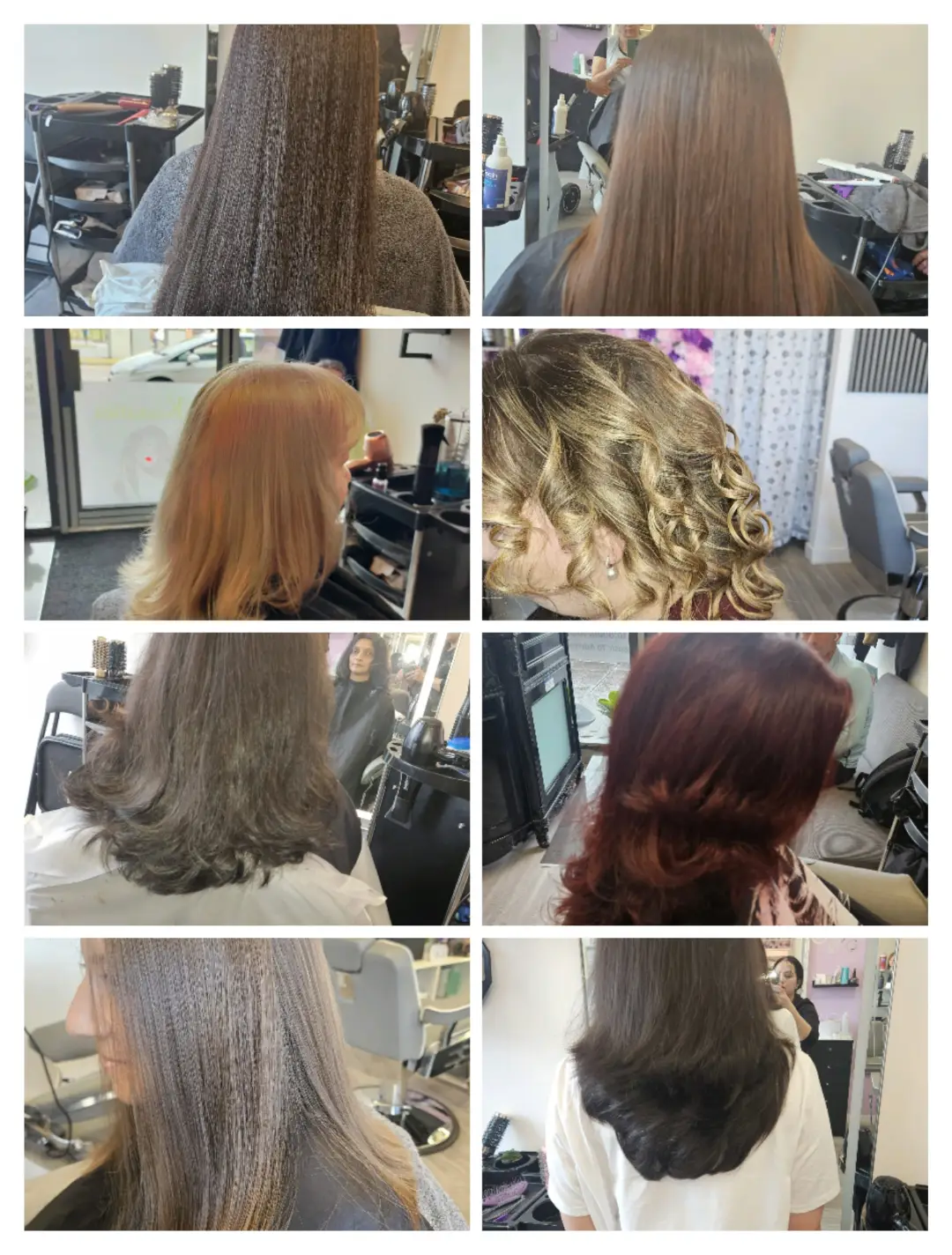 Multi-image hair styling and colour collage at Akestatica